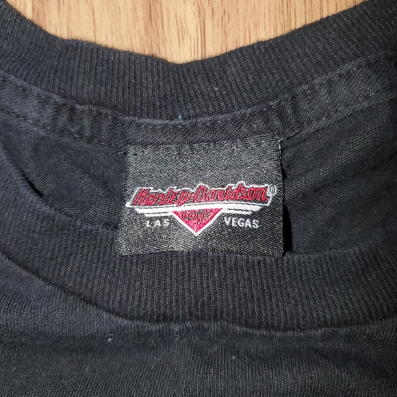 Harley-Davidson Cafe Las Vegas Men's T-Shirt  Large Black  Short Sleeve V-Twin - Picture 3 of 6